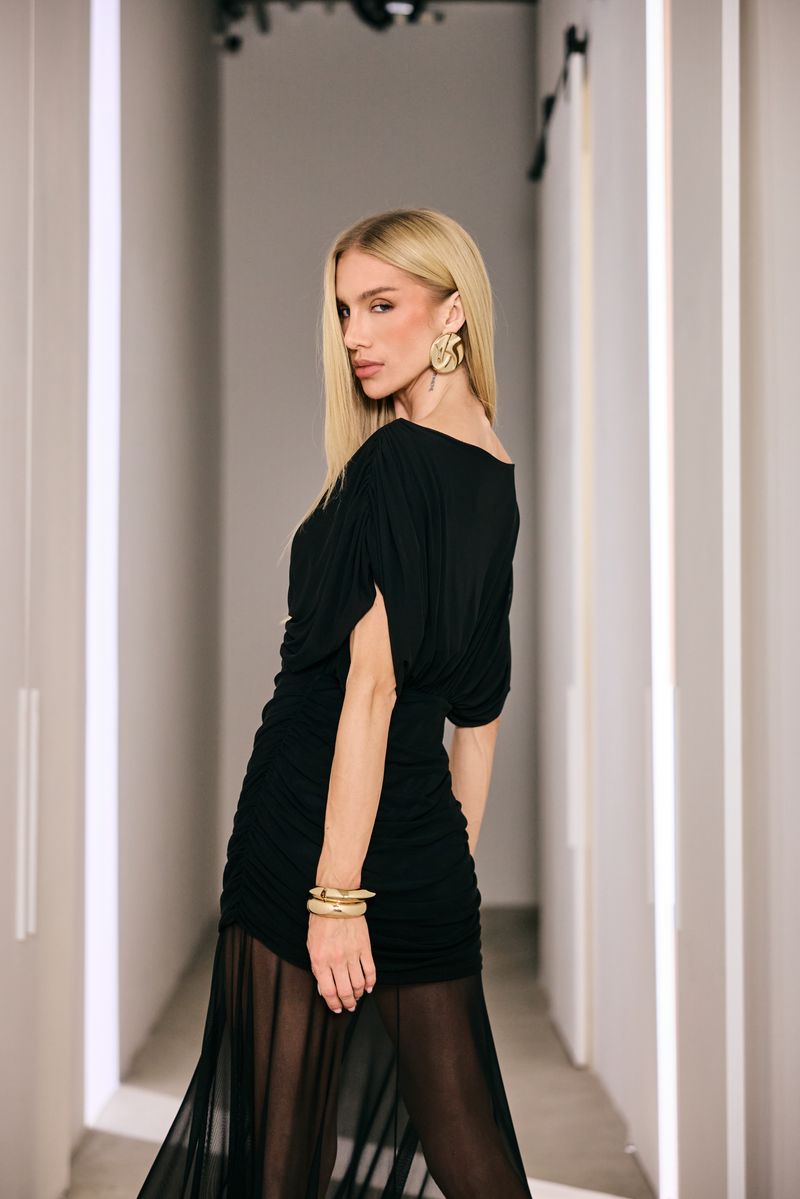 Vestido Midi Catarina Preto - Imagem 3